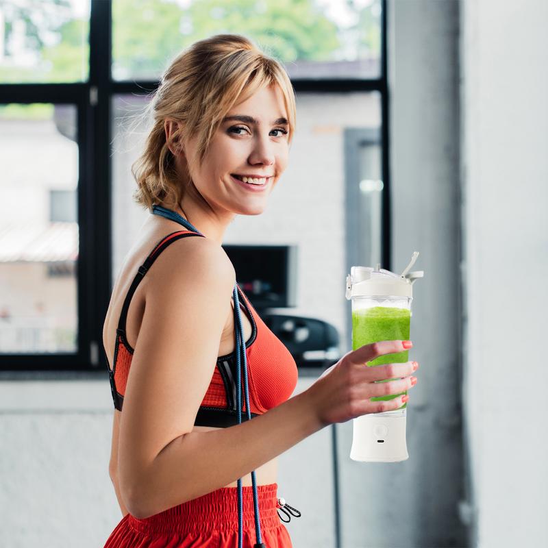 Protein Shaker Bottle - Licuadora portátil para batidos, botella agitadora