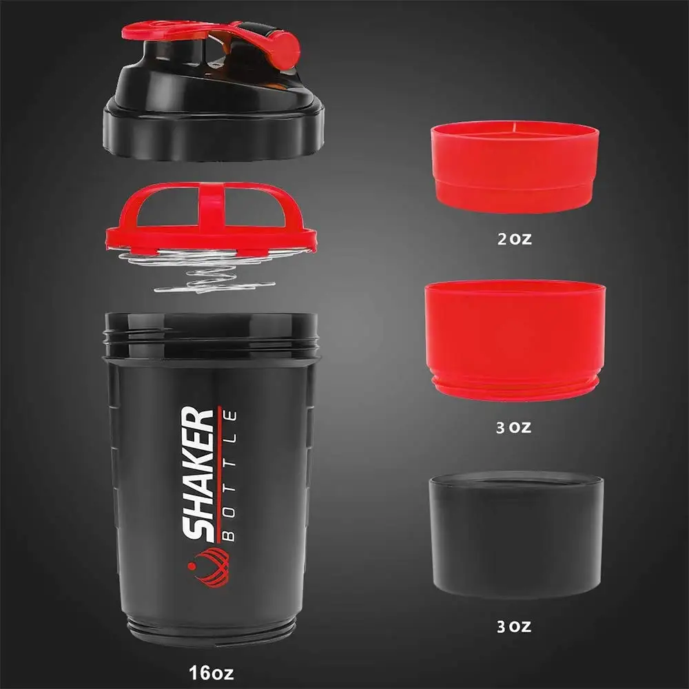 Protein Shaker Bottle - Botella de proteína en capas de