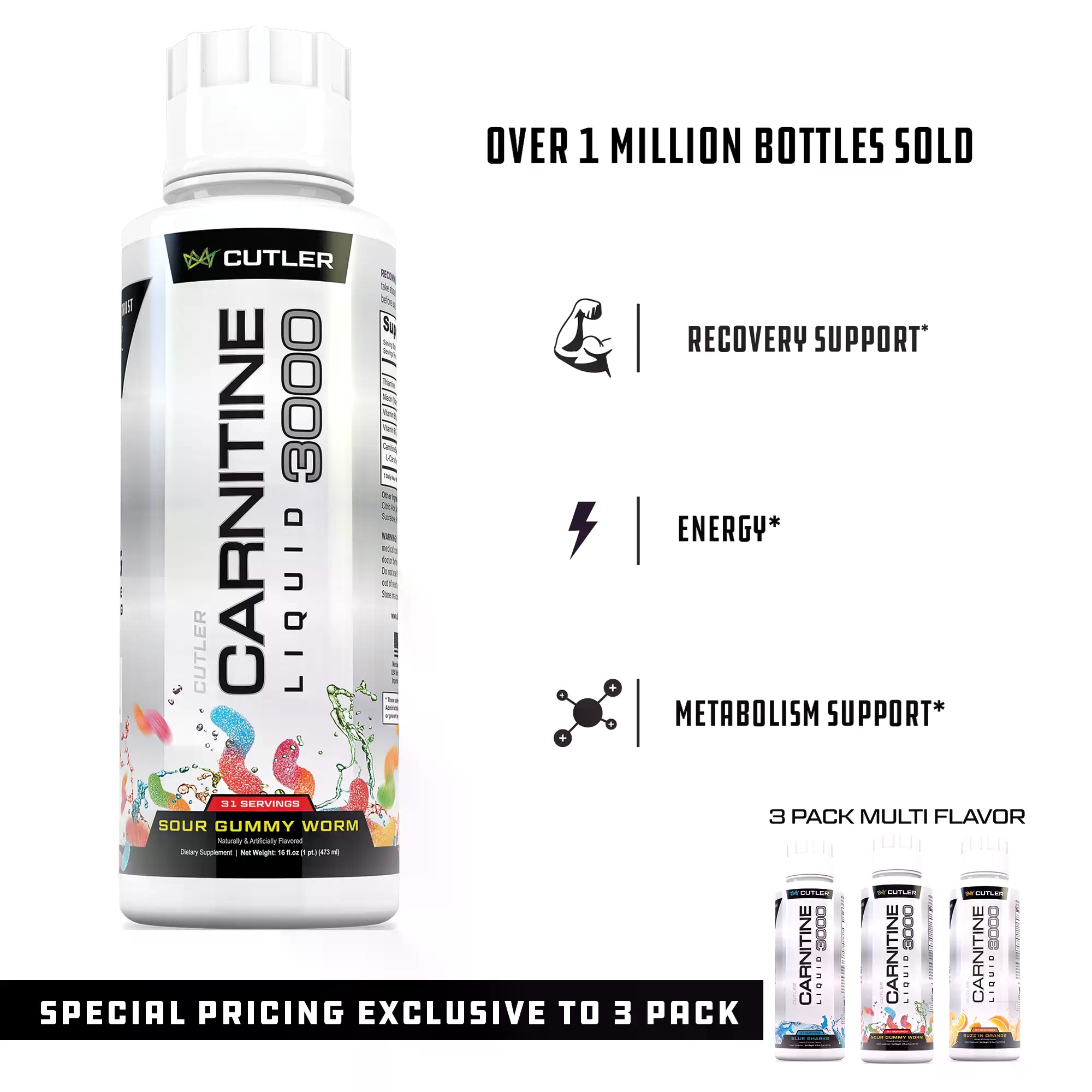 Cutler Nutrition Carnitina Líq - Nutrition Fitness Supplements reseña y precio