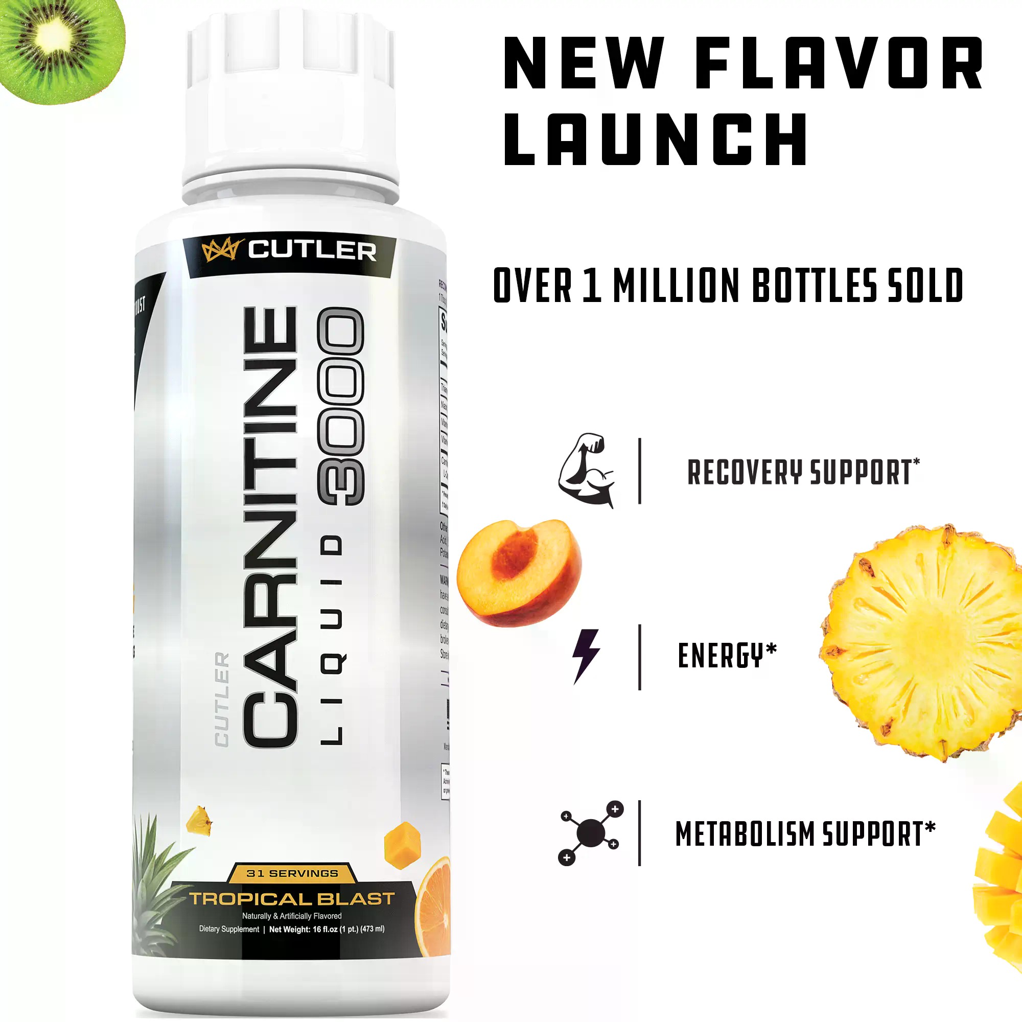 Cutler Nutrition Carnitina Líq - Nutrition Fitness Supplements reseña y precio