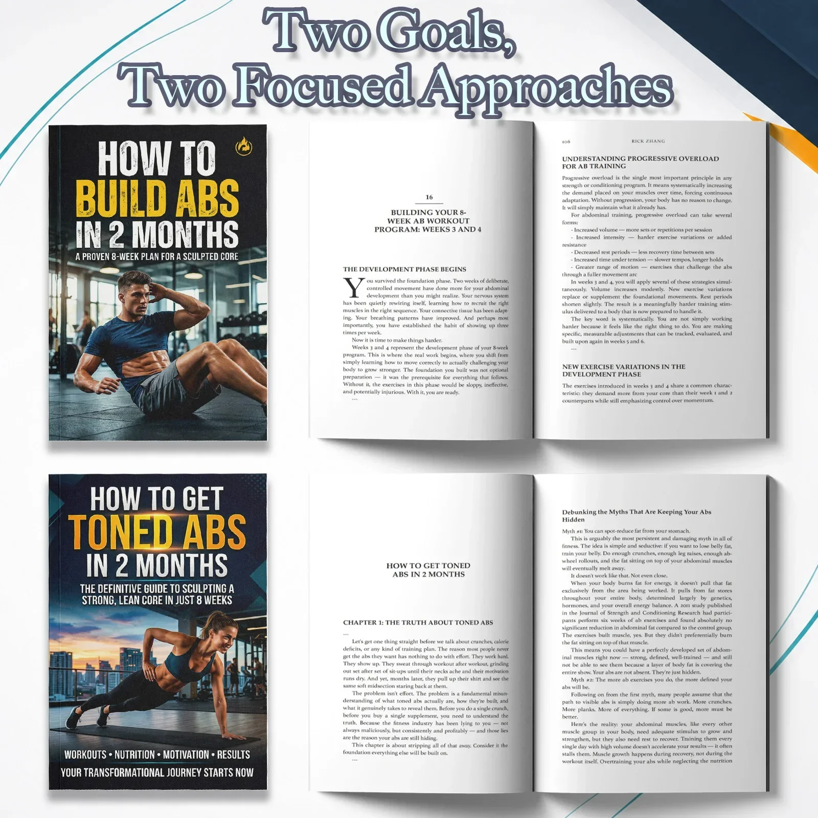 Set de 2 guías de entrenamient - Fitness Nutrition Guide Book reseña y precio