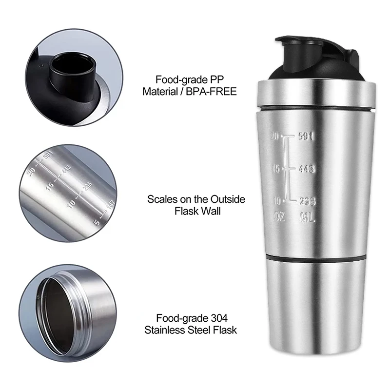 Taza agitadora de proteínas de - Nutrition For Fitness And Sports reseña y precio